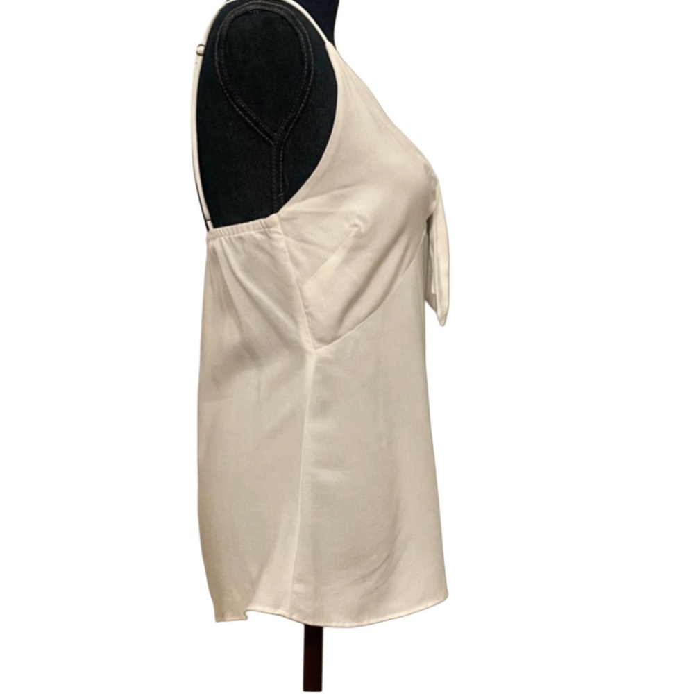 Sexy Silk Ivory White Camisole Tank Top Minimalist Chic Medium Stillwater Shirt - Picture 7 of 10